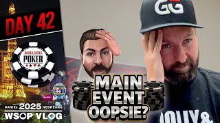 MAIN EVENT DISASTER: AWFUL READ??? - Daniel Negreanu 2025 WSOP VLOG Day 42