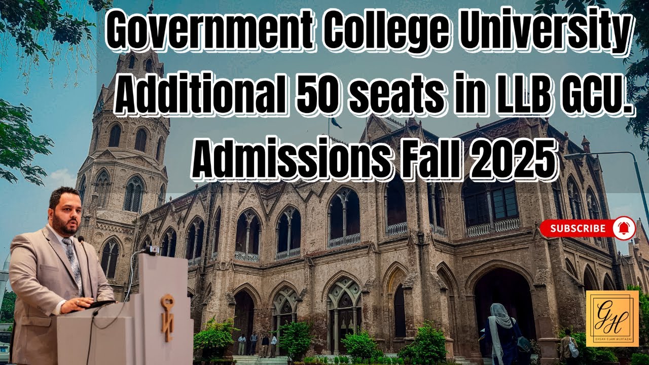 LLB GCU Lahore | Admissions in GCU Lahore | Fall 2025