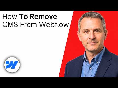 How to remove CMS from Webflow