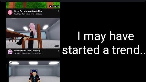 "Never Fart In a Meeting" Roblox Trend...