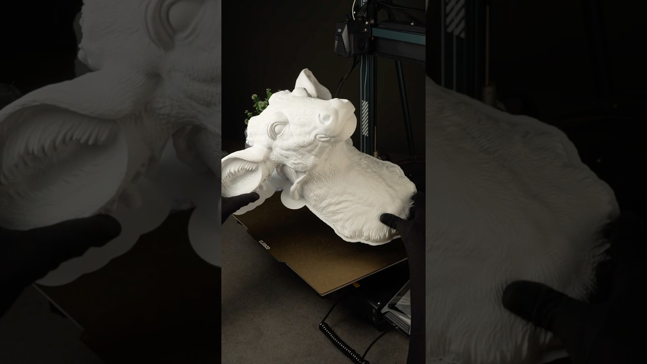 Изображение из Pinterest → Гигантская 3D-скульптура на стене (без лепки!) Спасибо @TripoAI