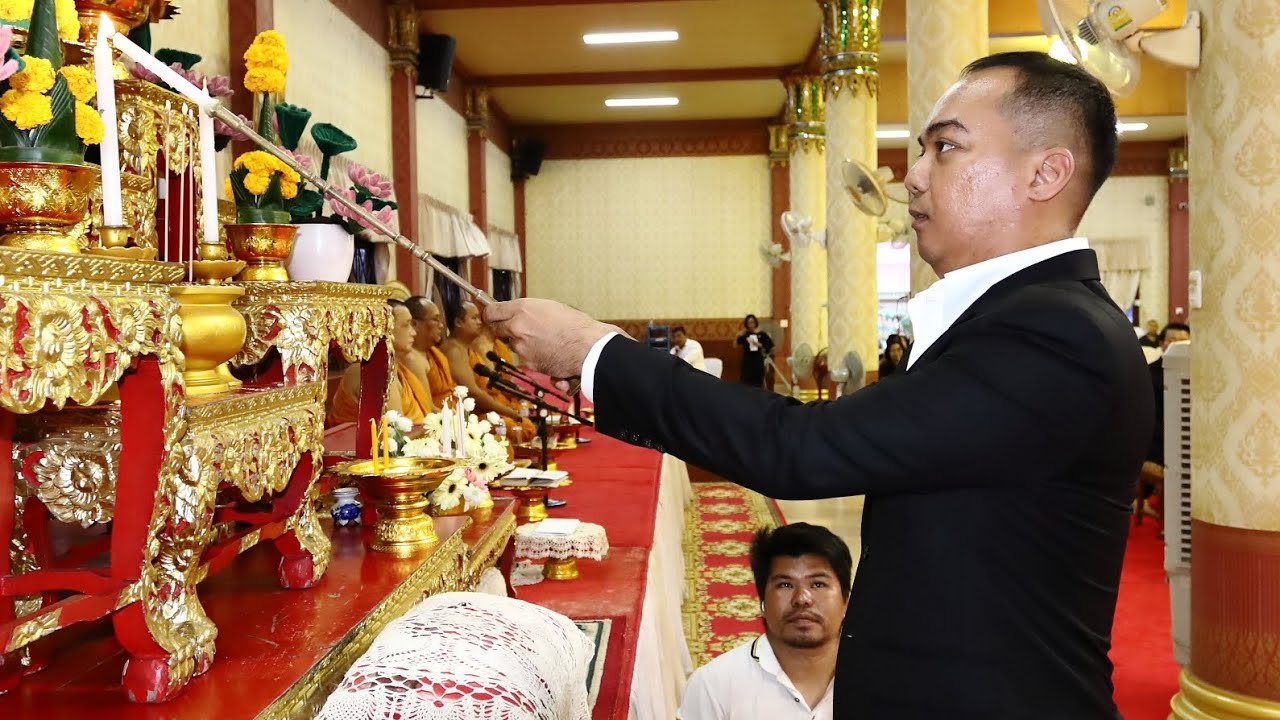 พิธีบำเพ็ญกุศลสวดอภิธรรมอุทิศบุญกุศลแด่คุณยายอำนวยภูนาปี ค่ำคืนของวันที่สามของการบำเพ็ญกุศล