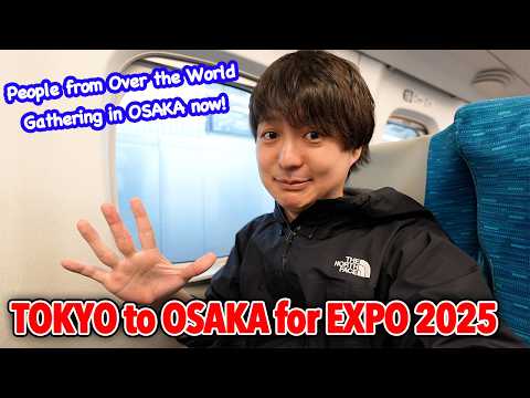 Tokyo to Osaka by Nozomi Shinkansen, Heading to My Hometown for Osaka Expo 2025 Ep.563