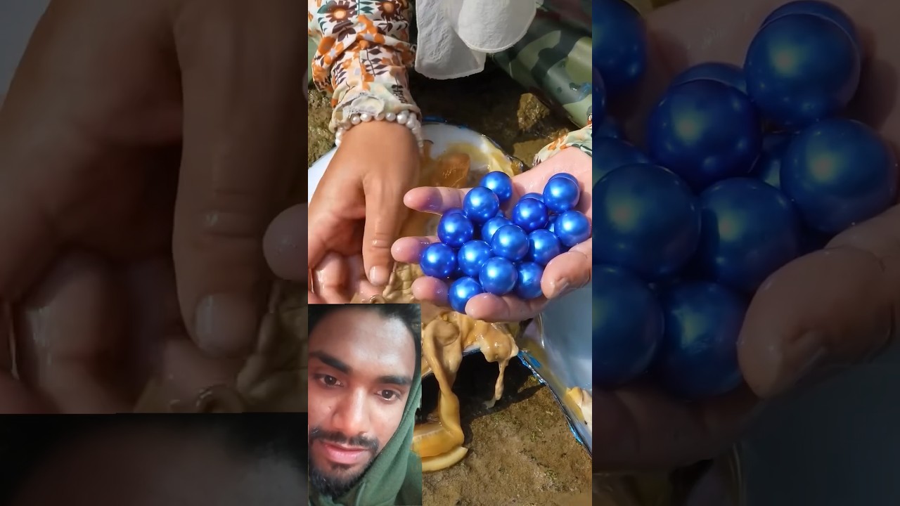 How to collect beautiful pearls 😍❤️ #pearlhunter #culturedgemstones #treasuresearch #shortfeed