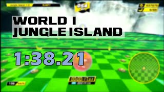 Super Monkey Ball Banana Mania - World 1: Jungle Island in 1:38.21 screenshot 5