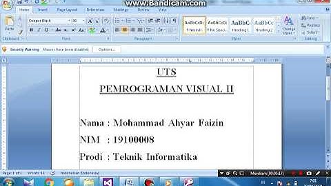 MEMBUAT KONEKSI VISUAL STUDIO KE MICROSOFT ACCESS (Tabel Dosen)