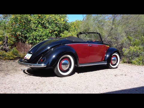 1949 Volkswagen Type 14A VW Hebmuller Beetle Cabriolet & Ride on My Car Story with Lou Costabile