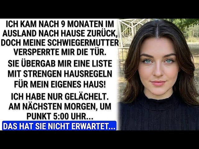 Als ich nach neun Monaten im Einsatz die Tür zu meinem eigenen Haus aufschloss, erwartete mich kein Willkommensgruß, sondern ein knallpinkes Schild mit dem Titel „Richtlinien für Hanna“ – und...