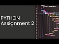 Python Assignment 2