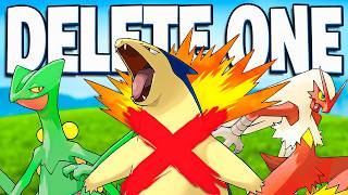 Deleting Final Evolution Starter Pokemon Until One Survives!