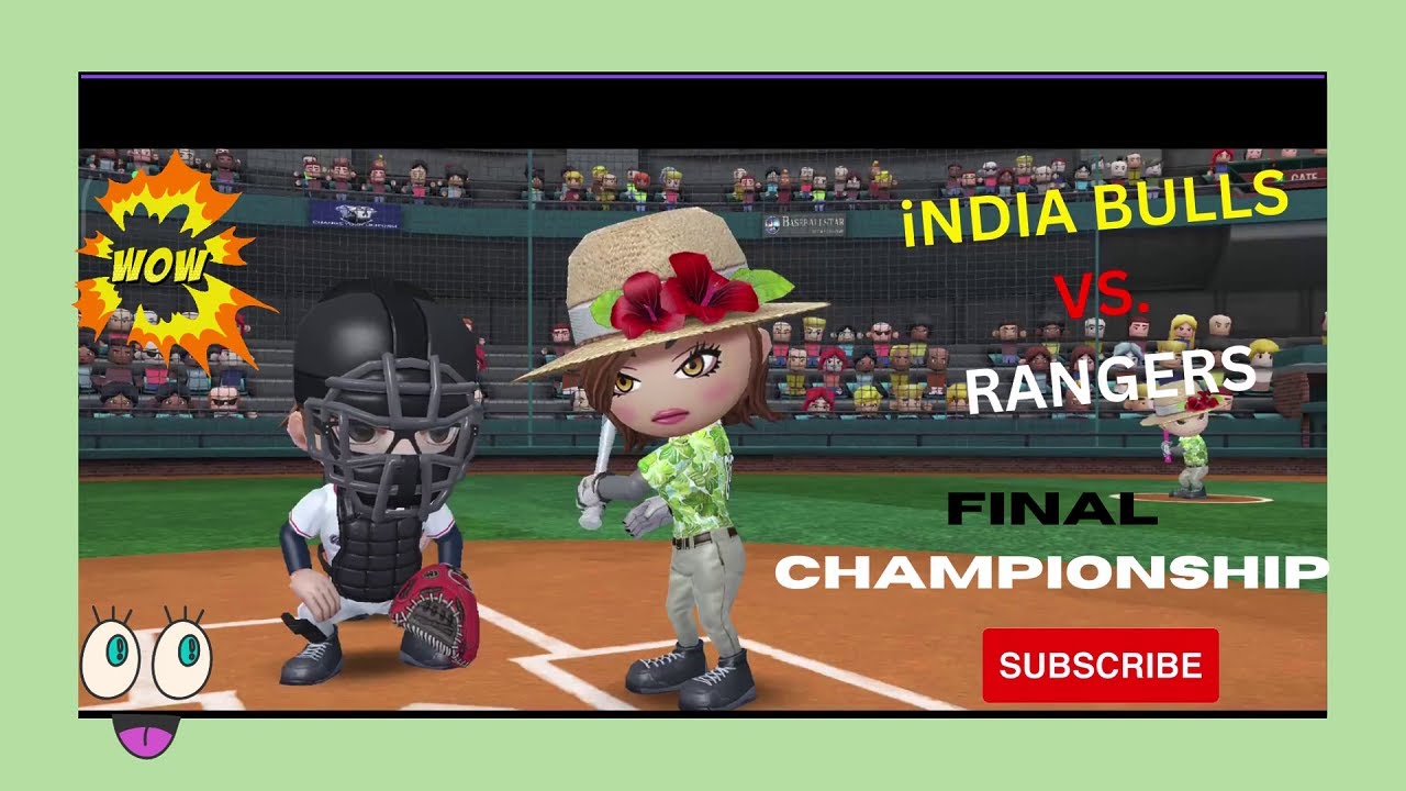 Baseball 9 |  Rookie Championship | India Bulls VS. Rangers  { FINAL } 😲😲😁😁