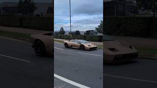 Diablo restomod driving around Silverstone