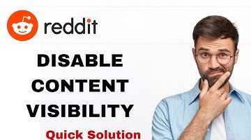 How To Disable Content Visibility On Reddit App | Step By Step