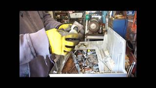 Toshiba CRT TV VHS DVD Combo Scrapping for Gold Recovery