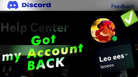 How to get Your hacked Discord account back