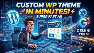 How to Build a Custom WordPress Theme in MINUTES with Gemini Pro AI  (Super Fast!) #wordpress