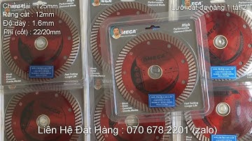 LƯỠI CẮT GẠCH OMEGA 1 TẤT 2 125MM || ĐÁ CẮT