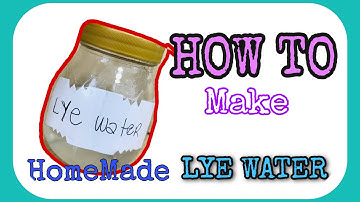 HOW TO MAKE HOMEMADE LYE WATER  (LIHIA) recipe on 🔝‼️