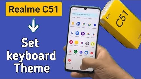 How to set keyboard theme in Realme C51, Realme c51 change keyboard Theme, keyboard themes settings