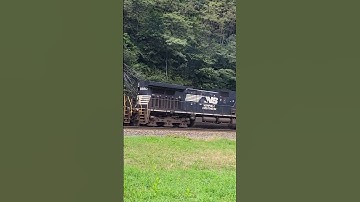 Norfolk Southern on the Horseshoe Curve. #trains #railfan #ns #sd70mac #railroad #horseshoecurve