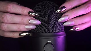 ASMR Mic Scratching | Nail on Nail Tapping | Blue Yeti & Zoom Mic | No Talking