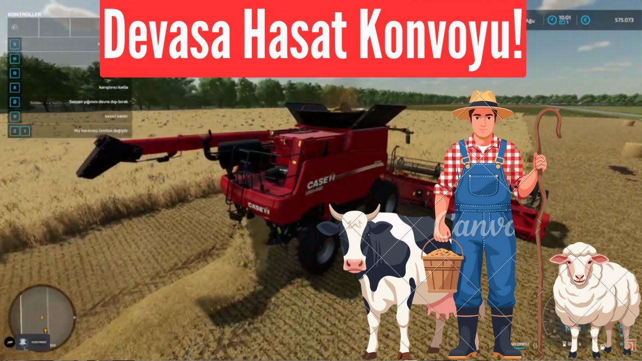 FS25 Canlı Yayın | Devasa Hasat Konvoyu! Böyle Bir Manzara Yok