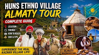 Huns ethno village almaty | Kazakhstan village life horse show | Things to do in almaty kazakhstan