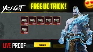 LIVE 😱 BGMI UC TRICK ! FREE UC TRICK BGMI | How To Get Free Uc In Bgmi 2026 | Free Uc App BGMI screenshot 1