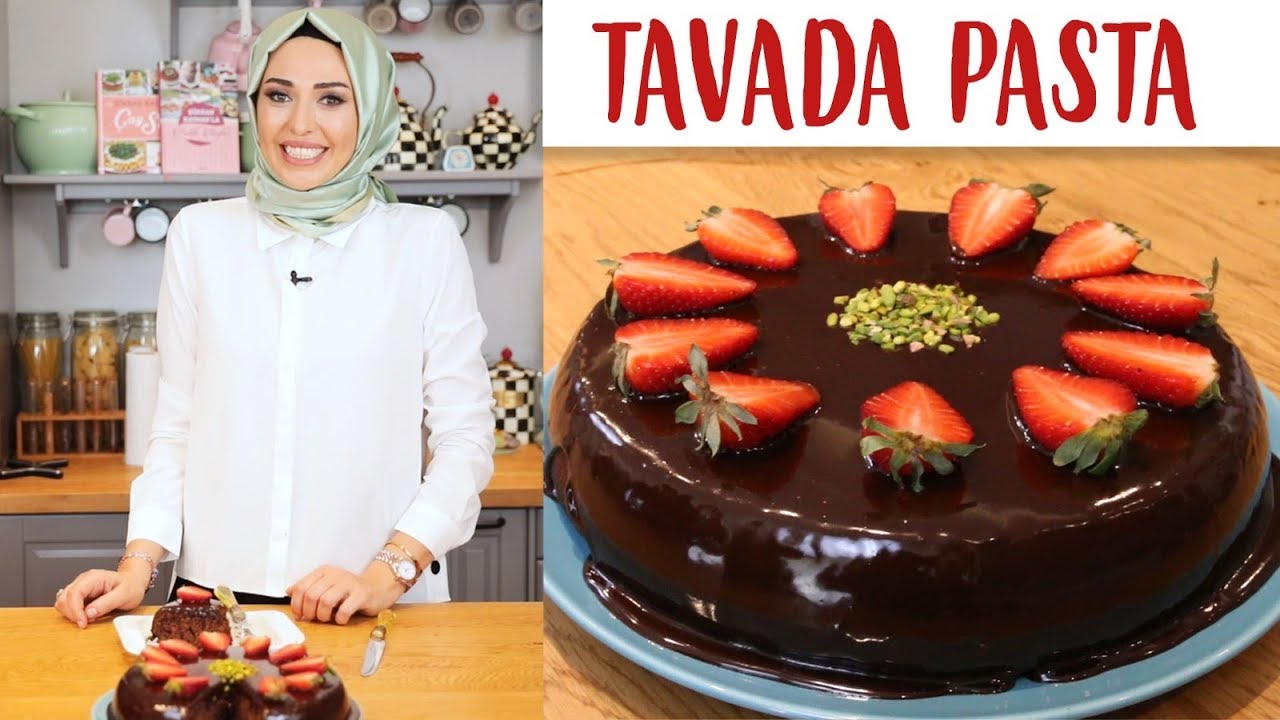 TAVADA KEK🍓🍫FIRINSIZ MUHTEŞEM YUMUŞACIK PASTA YAPTIM! YouTube