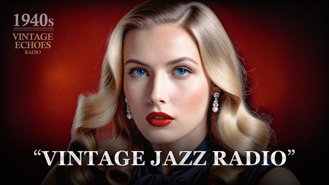 1940s Evening Jazz Lounge | Vintage Jazz Radio | Instrumental Ambience | Vintage Echoes Radio