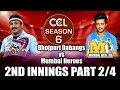 CCL6 - Bhojpuri Dabangs VS Mumbai Heroes 2nd Innings Part 2/4