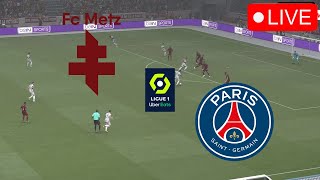 Metz vs PSG 🔴En Direct Ligue 1 2024 Live Match aujourd'hui Simulation de jeu vidéo