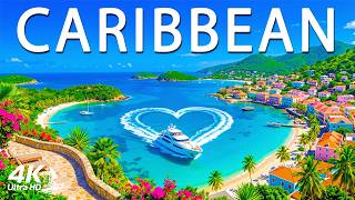 [4K] Caribbean 🇧🇸 Turquoise Lagoons, Scenic Beaches & Panoramic Island Views | Deep House 4K UHD