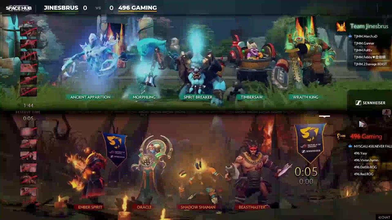 GUNNAR JINESBRUS vs BOOM ID + 496   SEA TI9 BEST  TEAM! DOTA 2