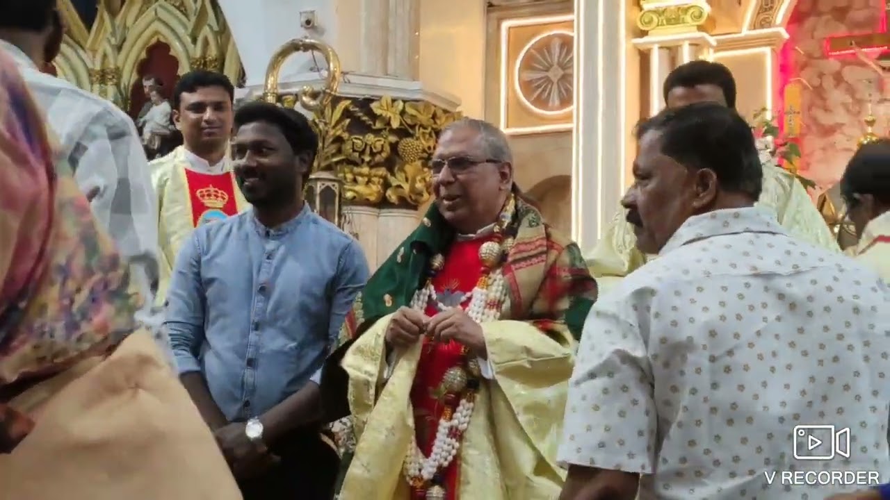 Rev.Fr.Martin Kumar Birthday celebratin 11-11-2024 St.Mary's Basilica Shivajinagar Bangalore