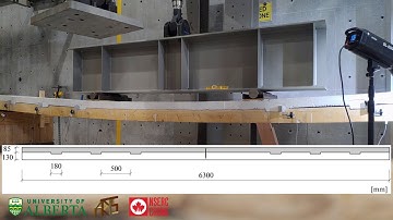 Bending test on timber-concrete composite floor connected with notches