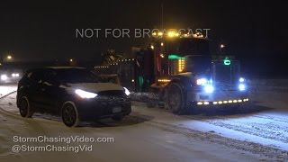 West Denver, CO Night Snows & Traffic - 12/7/2016