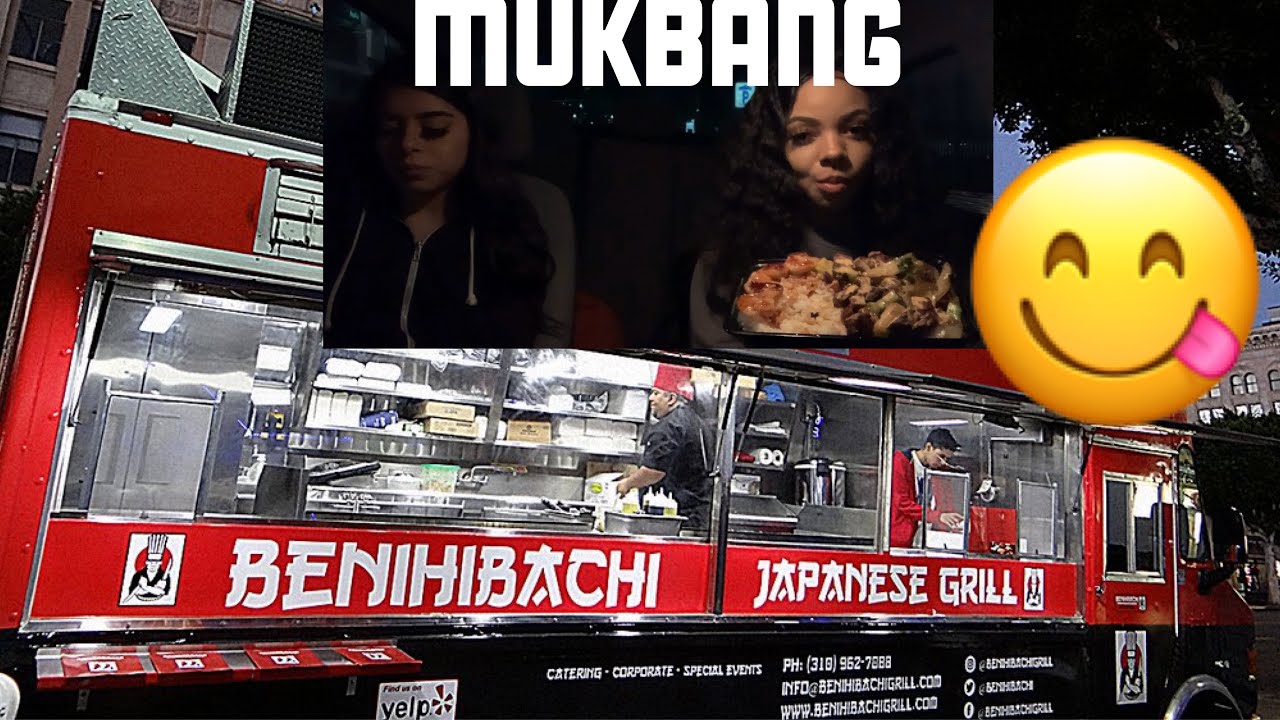 BENIHANA FOOD TRUCK MUKBANG YouTube