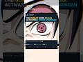 SASUKE ACTIVATED 3 TOMOE SHARINGAN☠️.. #naruto #anime #shorts