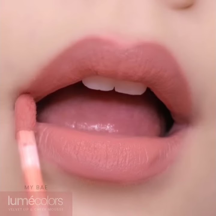 LUMECOLORS LIP & CHEEK MOUSSE Urutan Warna: - Pumpkin Pie - My Bae - Peach Me - Spicy Coral - Sunset