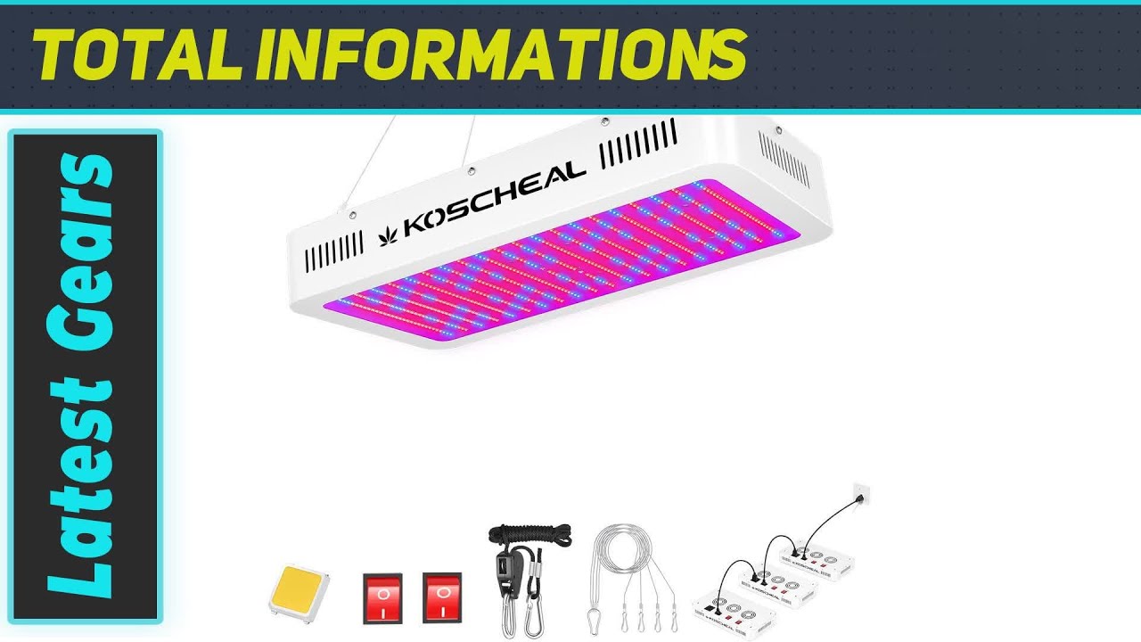 KOSCHEAL LED Grow Light Full Spectrum 2000W: Ultimate Efficiency for Indoor Plants!