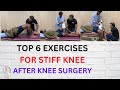 Complete  aggressive physiotherapy session on a stiff knee patient after knee surgery urdu hindi