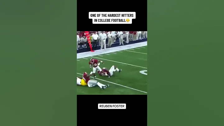 Alabama's Reuben Foster was one BIGGEST HITTERS in CFB history 💪#shorts