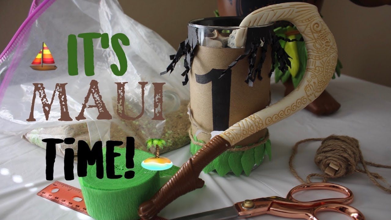 DIY Maui/Moana Party Centerpiece! #OWNIT 