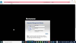How to login Lenovo IMM on System x3550 M5