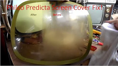 Scratch Removal and De-hazing Philco Predicta Screen Covers (Safety Case) / Safety Glass
