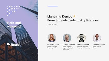 Coursera Lightning Demo: From Spreadsheets to Applications