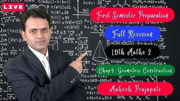 First Semester Preparation Exam 2022 | 10th Maths 2 Geometric Construction | Mahesh Prajapati
