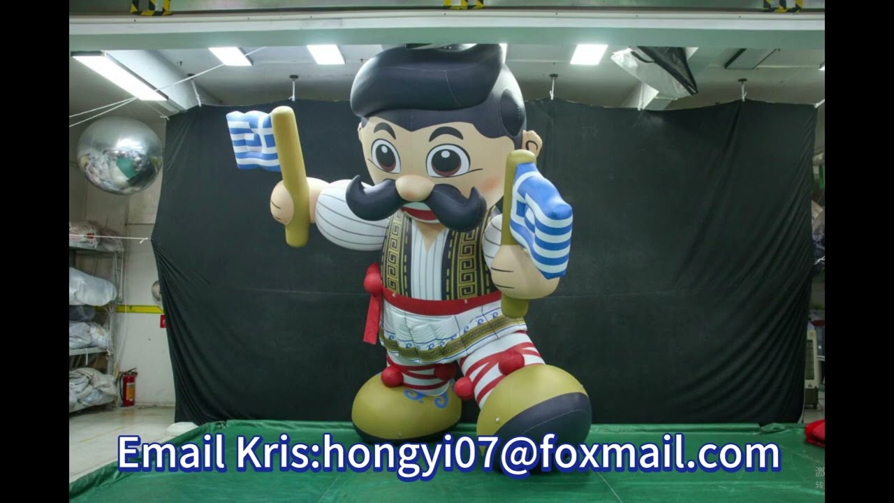 Greece National Day Custom Inflatable Air Mascot