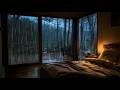 Light rain sounds in the dead of night | Best for Deep Sleep